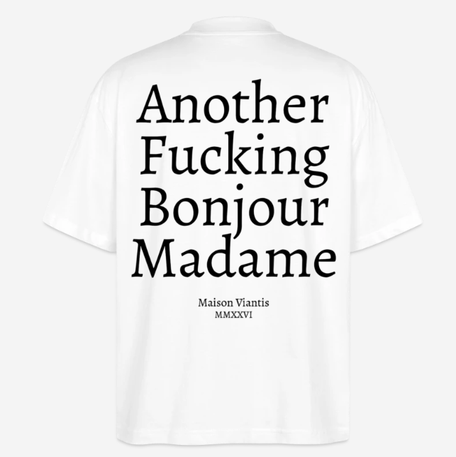 Maison Viantis Oversize Shirt Bonjour