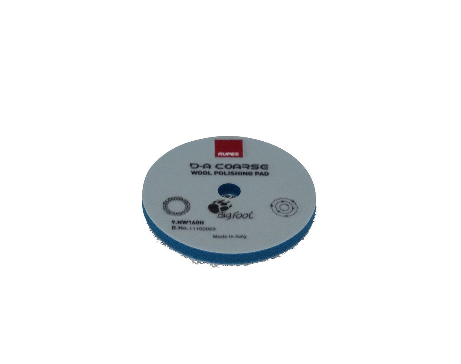 RUPES Woll-Polierpad D-A COARSE, blau, 160mm, 1 Stück