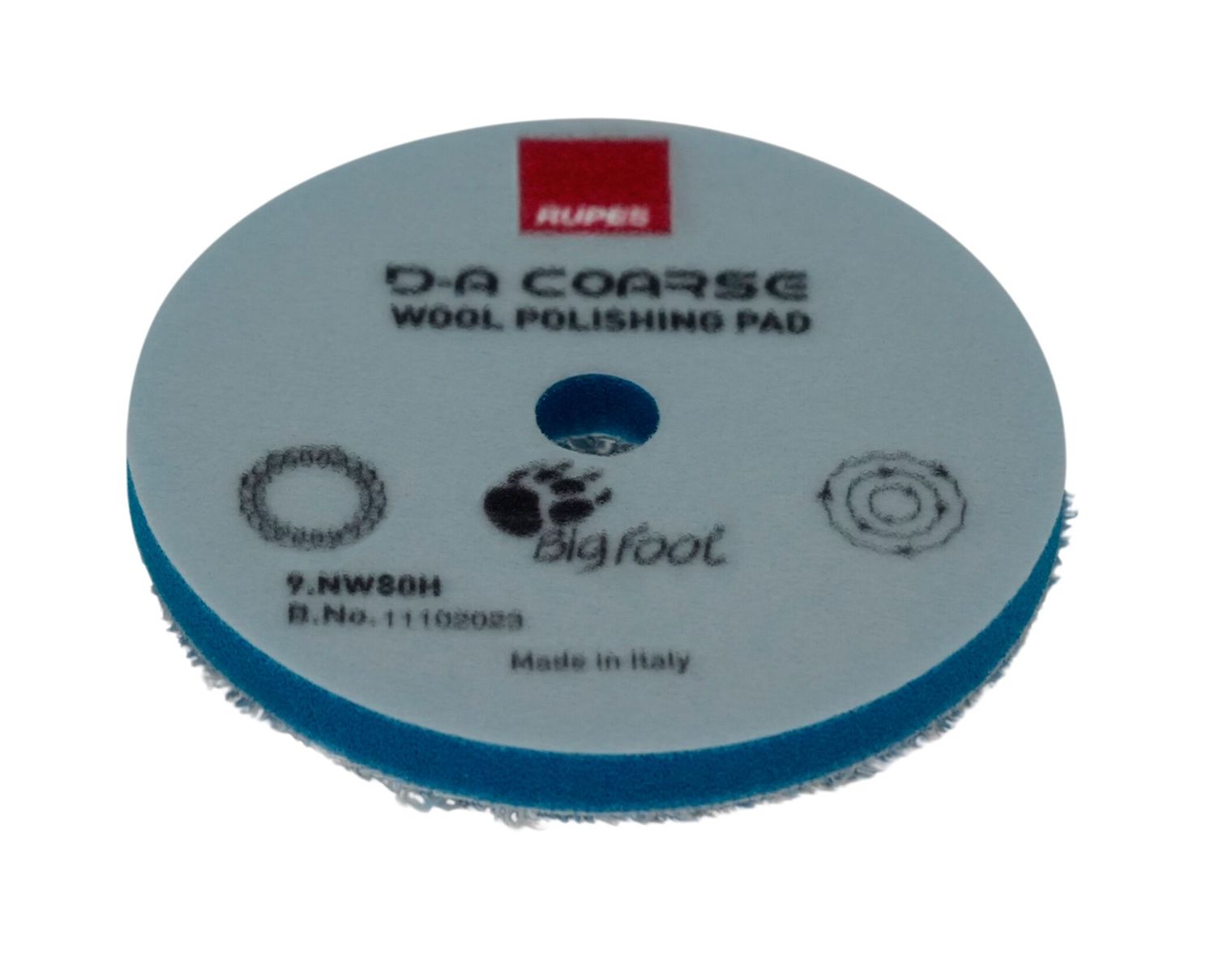 RUPES Woll-Polierpad D-A COARSE, blau, Ø 80 mm