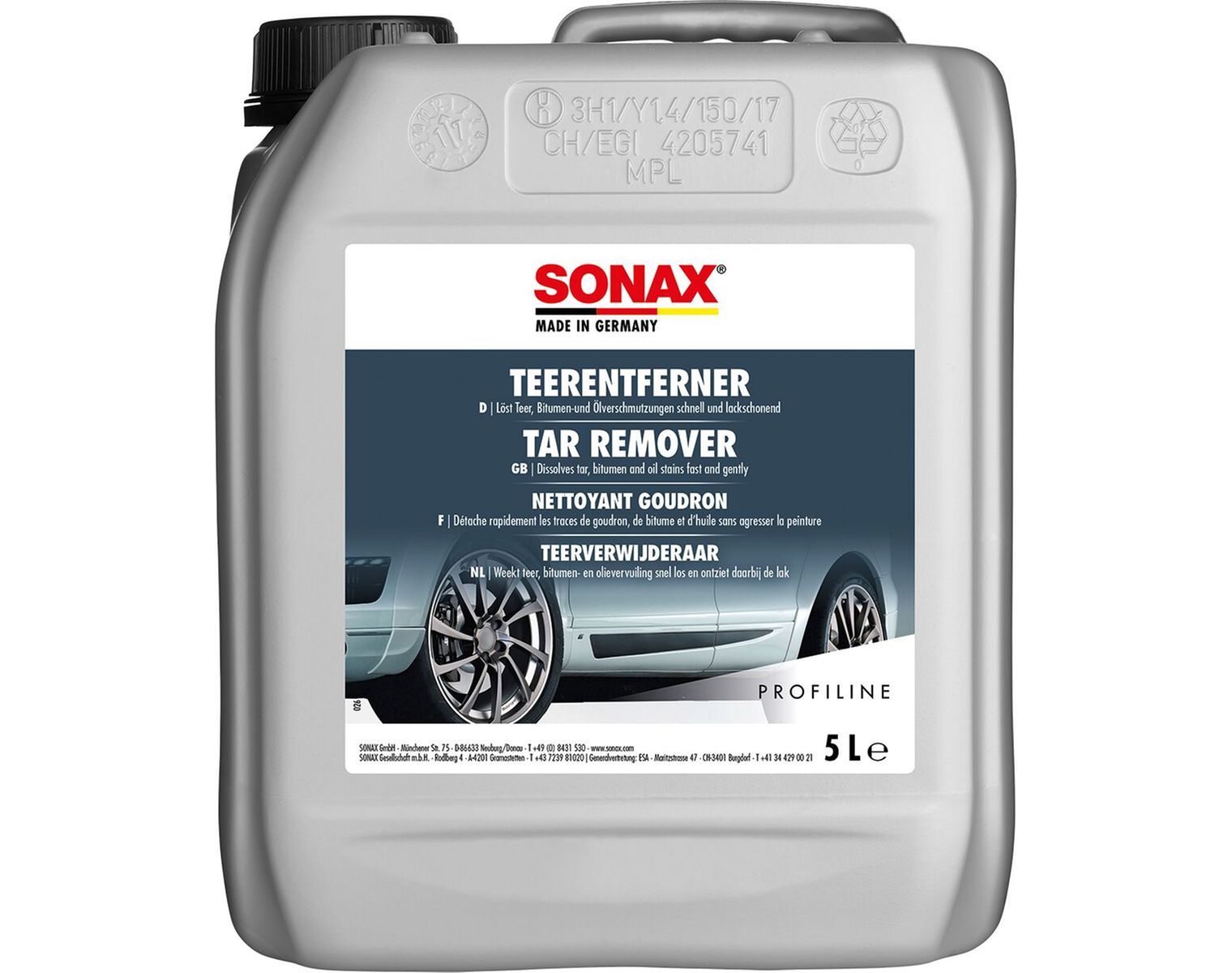 SONAX Teerentferner, 304, Kanne à 5 Liter
