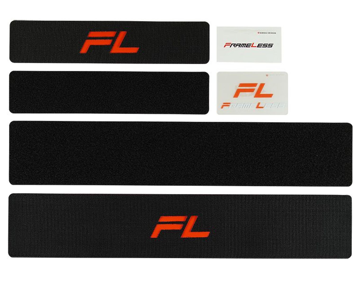 FRAMELESS Rahmenloser Nummernhalter 30 x 8 cm / 50 x 11 cm