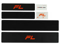 FRAMELESS Rahmenloser Nummernhalter, Set für zwei Fahrzeuge, 30 x 8cm / 50 x 11 cm